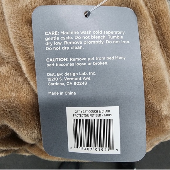 Chocolate Brown Burrow Bud couch & chair protector pet bed - Picture 6 of 7